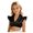 Black, variant on Little Girl Satin Ruffle Short Sleeve Blouse Lace Tulle Crop Shirt Underwear Clothes for Oktoberfest Daily Wear White,7-8 Years