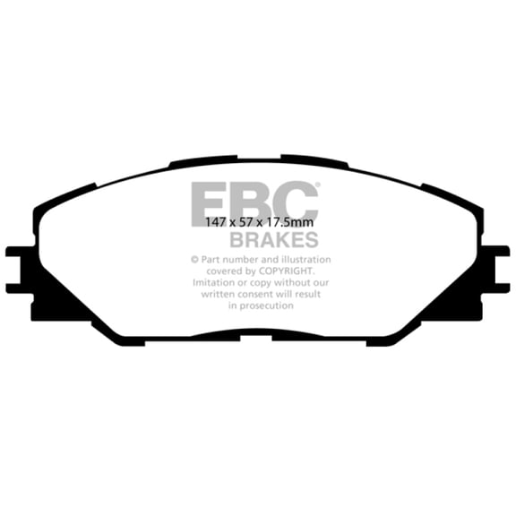 EBC Brakes Redstuff Premium Fast Street Pad For All Engine Sizes Fits select: 2009-2013 TOYOTA COROLLA MATRIX, 2009-2010 PONTIAC VIBE