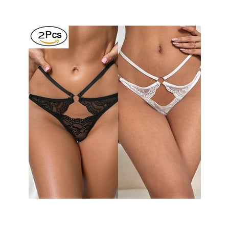 

Gvmfive Women Lace Panties Sexy Strappy Underwear Thongs Lingerie