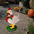 thumbnail image 2 of Linterna de pollo iluminada, adornos de fiesta de resina, accesorio decorativo de Navidad, vacaciones Pequeño sin luz kusrkot Pollo Iluminado, 2 of 7