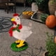 thumbnail image 2 of Adornos de resina con forma de pollo iluminados para Navidad, ideal para el jardín. Pequeño sin luz, 2 of 8