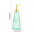thumbnail image 3 of Textured Glass Soap Dispenser - 8.66oz Refillable Pump Bottle for Hand Soap, Liquid Dispenser for Bathroom, Kitchen Sink, 3 of 6