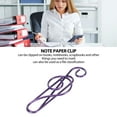 thumbnail image 2 of Notes Shaped Bookmark Clips, Slip Proof Plastic Coated Wire Portable Music Paper Clips  For Document Classification, 2 of 7