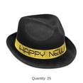 thumbnail image 6 of Beistle Club Pack of 25 Black and Gold "Happy New Year" Party Hi-Hats, 6 of 6