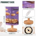 thumbnail image 3 of Lamp Printed Gifts Table Lamp USB Bedside Desk Nightstand Lamp Wood Base for Bedroom Living Room Office Desk College Dorm Halloween-themed Box Opening, 3 of 7