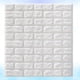 thumbnail image 3 of EeaseMX Pegatinas de pared de ladrillo 3D, autoadhesivas, para TV, sofá, fondo (blanco), 70 x 77 cm, 3 of 7