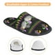 thumbnail image 3 of Fotbe Mardi Gras Fleur de Lis Pantuflas Peludas para Mujer con Estampado, Zapatillas de Peluche, Zapatos de Invierno para Casa, Uso Interior y Exterior-Large, 3 of 8