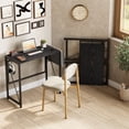 GOCAPTAIN 31.5" Folding Desk Computer Desk – Collapsible Wooden Writing ...