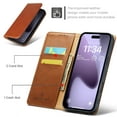 thumbnail image 3 of Feishell for iPhone 17 Pro Max Wallet Case,Premium PU Leather Magnetic Closure Folio Flip Kickstand RFID Blocking Credit Card Slots & Cash Pocket Shockproof Business Classic Phone Case,Brown, 3 of 7