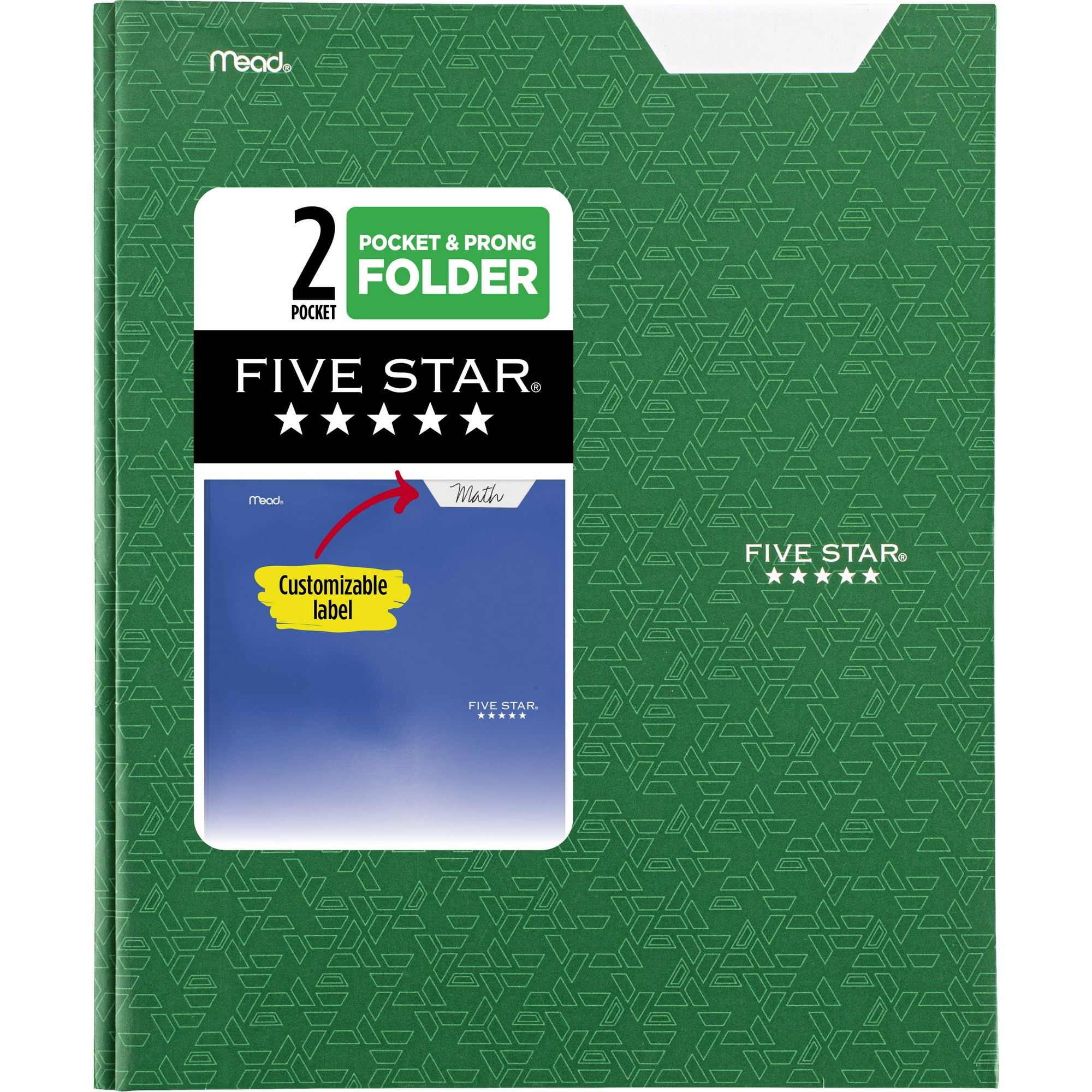Five Star Pocket and Prong Paper Folder, Forest Green (340020C-WMT22)