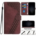 thumbnail image 1 of Mantto Wallet Case For iPhone 8 Plus/7 Plus,360 Protection Luxury PU Leather Magnetic Clasp Flip Card Slots Kickstand Shockproof Soft TPU Anti-Scratch Cover with Detachable Wrist Strap.Winered, 1 of 12