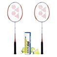 thumbnail image 1 of YONEX B 350 2 Rackets M350 YM Shuttlecock Badminton Combo Set, 1 of 2