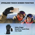 thumbnail image 5 of Atercel Ski Gloves Touch Screen Waterproof Insulation for Men and Women(Black,L), 5 of 8