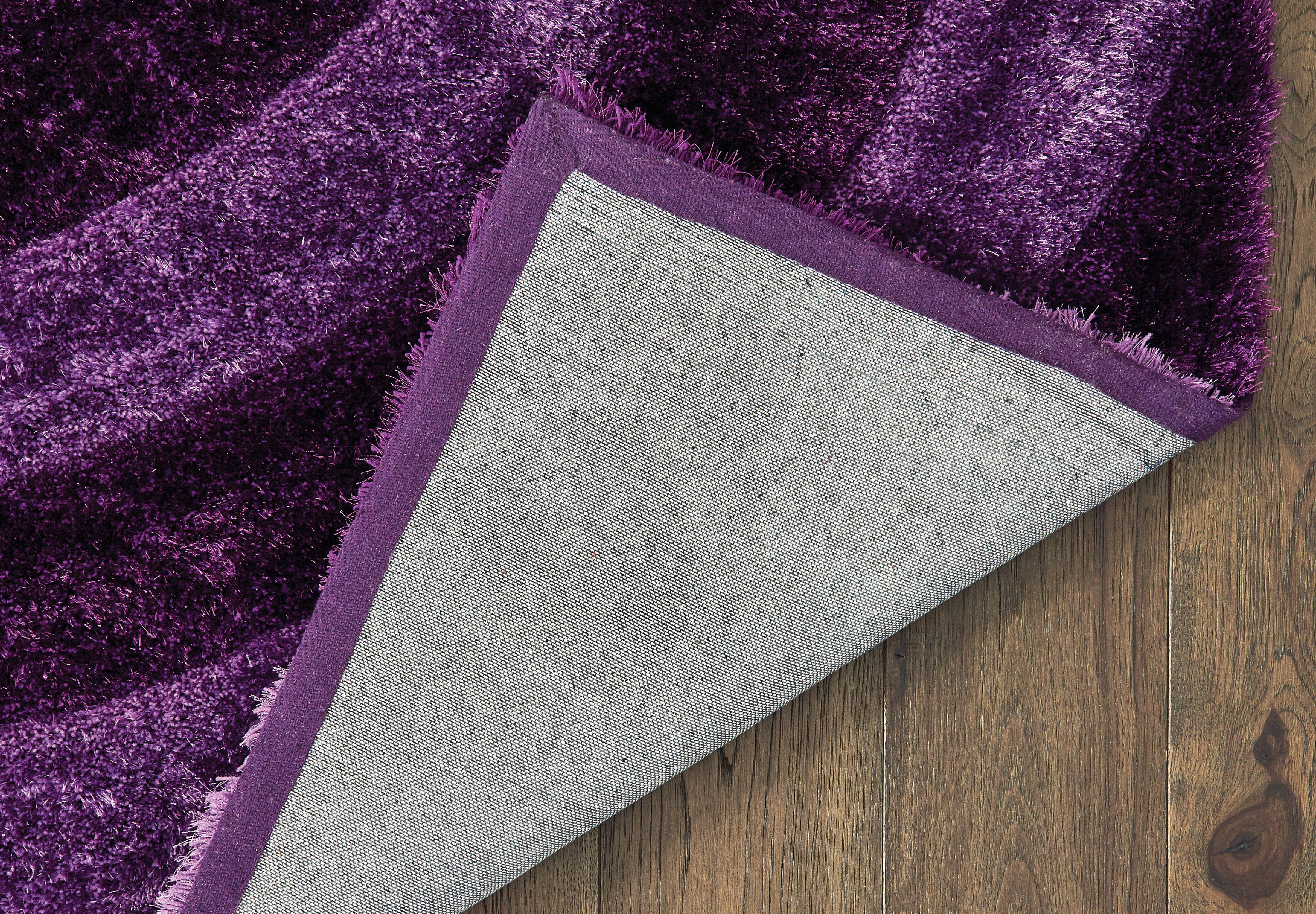 United Weavers of America Abstract Shag Contemporary Area Rugs, Purple