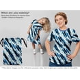 thumbnail image 6 of oneOone Cotton Silk Medium Blue Fabric Tie Dye Craft Projects Decor Fabric Printed By The Yard 42 Inch Wide, 6 of 6