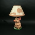 thumbnail image 5 of DWK Corporation Muddy Delight Barnyard Pig Sculptural Table Lamp w/Decorative Shade, 5 of 6