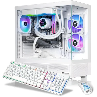 Thermaltake Gaming Desktop PC V27S-B85K-56T-LCS AMD Ryzen 7 7800X3D 32GB DDR5 1TB NVMe SSD GeForce RTX 5060 Ti Windows 11 Home