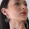 thumbnail image 2 of SOHI Multicoloured Contemporary Hoop Earrings, 2 of 5