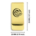 thumbnail image 2 of Stainless Steel Water Element Classic Slim Money Clip Credit Card Holder, 2 of 2