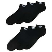 Adidas Mens Athletic Low Cut Originals Socks 6-Pack Black Size Large 6-12
