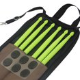 thumbnail image 3 of Juego de bolsa para baquetas, bolsa de batería profesional, almohadilla silenciosa, juego de baquetas, piezas de percusión, 3 of 8