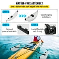 thumbnail image 6 of VEVOR Kayak Outrigger Stabilizer, 2 pcs, PVC Inflatable Outrigger Float with Sidekick Arms Rod, Standing Float Stabilizer System Kit for Kayaks, Canoes, Fishing Boats, 6 of 9