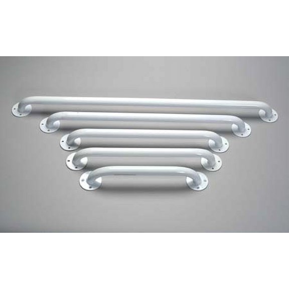 24" White Coated Grab Bars