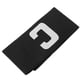 thumbnail image 1 of Brazalete de capitán de fútbol ajustable para jugadores de fútbol, rugby y baloncesto (negro), 1 of 7