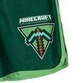 thumbnail image 5 of Minecraft Creeper Raglan Rash Guard and Swim Trunks UPF 50+ Outfit Set Little Kid to Big Kid, 5 of 5