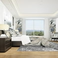thumbnail image 4 of DESIGN ART Designart 'White Stained Glass Floral Art' Modern & Contemporary Bedding Set - Duvet Cover & Shams, 4 of 5