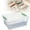Clear, variant on Plastic Storage Box With Removable 4 Compartments Tray Portable Clear Storage Container With Handle For Organizing Tool Craft Bead Sewing