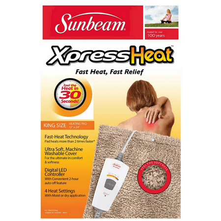 UPC 027045792165 product image for Sunbeam Xpress Heat Fast Heating Pad XLarge 12