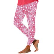 HAiming Womens Christmas Leggings High Waisted Stretch Workout Soft Gym Tights Prited Athletic Sports Yoga Trousers