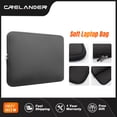 thumbnail image 2 of Soft Laptop Bag 13 14 15.6 Inch Notebook Computer Tablet PC Sleeve Case Cover Waterproof Laptop Bag Deep Black 15.6-inch, 2 of 6