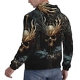 thumbnail image 6 of Honeii Vintage Ornate Skull Pattern Mens Hoodies Men's Loose Sleeve Sweatshirt,Pullover Hooded Sweatshirt for Men,Essentials Hoodie-Small, 6 of 7