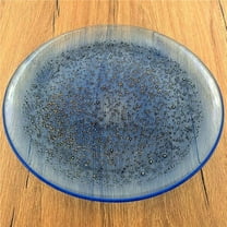 Red Pomegranate Collection 0962-7 11 in. Isla Dinner Plate, Indigo & Bronze