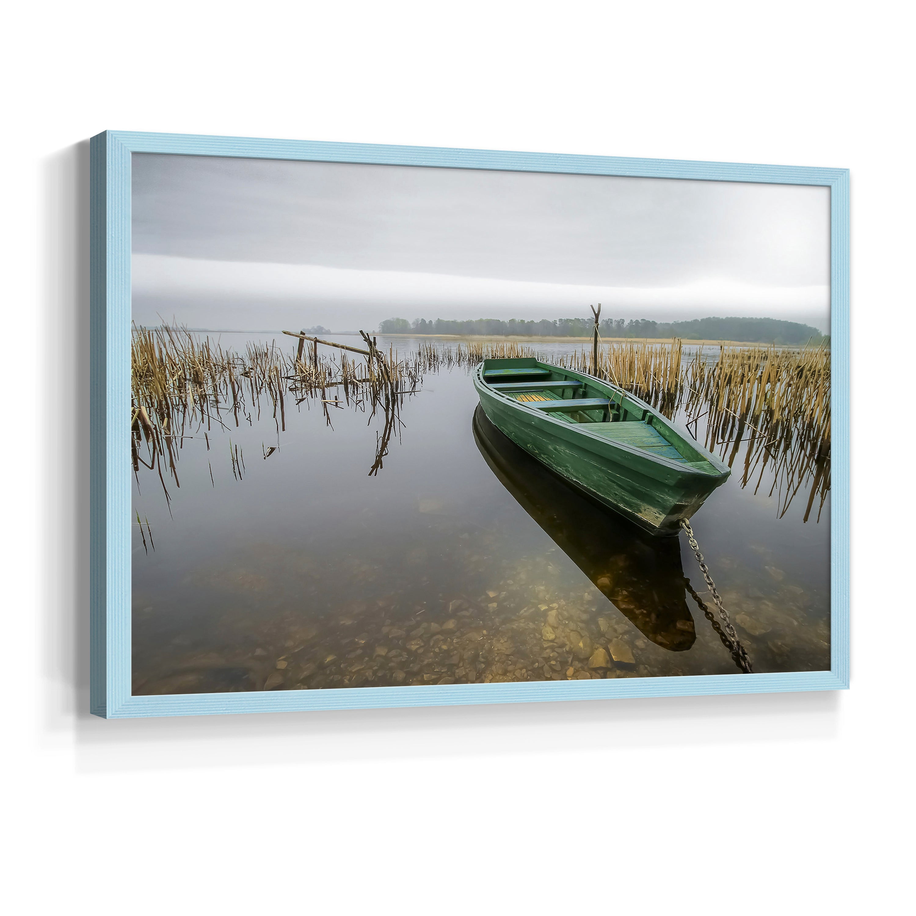 Green One by Mike Calascibetta - Restickable Framed Giclée Print