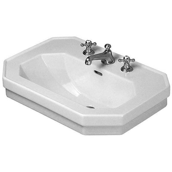 Duravit 0438600087 600 x 410 mm 1930 Series Bathroom Sink - White