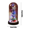 thumbnail image 3 of Ganfancp Árbol de Navidad Adornos de Escritorio Luz de Noche Brillante Escena de Navidad Diseño Cubierta de Cristal Decoración Regalo de Navidad Artículos En Liquidación 1 X Luz Nocturna de Sobremesa, 3 of 6
