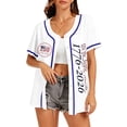 thumbnail image 5 of American Baseball Shirt for Women 250th Anniversary Usa Flag Print Jersey Shirt Usa Patriotic Baseball Jerseys –memorial Day & Independence Day, 5 of 5