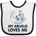 thumbnail image 3 of Inktastic Raccoon My Abuelo Loves Me Boys or Girls Baby Bib, 3 of 4