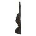 thumbnail image 5 of Rustic Cast Iron Flowers In Basket Vase Decorative Door Stopper Or Wall Decor, 5 of 10