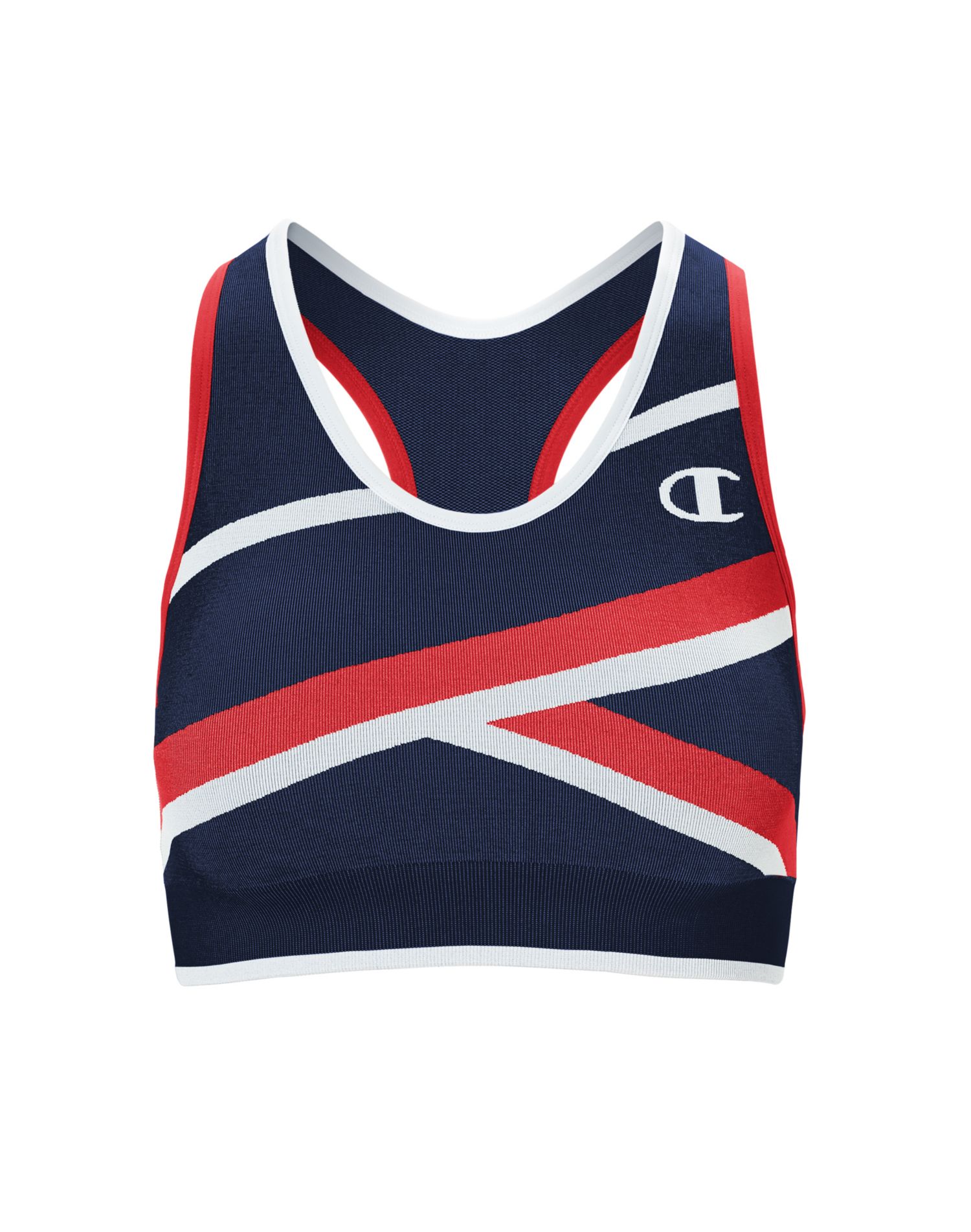 Champion Womens The Infinity Asymmetrical Racerback Sports Bra, XXL