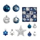 thumbnail image 2 of Decoración navideña Decoración navideña Juego de 45 bolas navideñas de diferentes formas Varios estilos de adornos para árboles de Navidad También se pueden usar para otras fiestas Bolas decorativas n, 2 of 7