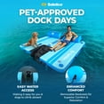 thumbnail image 2 of Solstice Original Floating Inflatable Dock RISE Water Mat 7 x 7 Ft Platform, 2 of 9