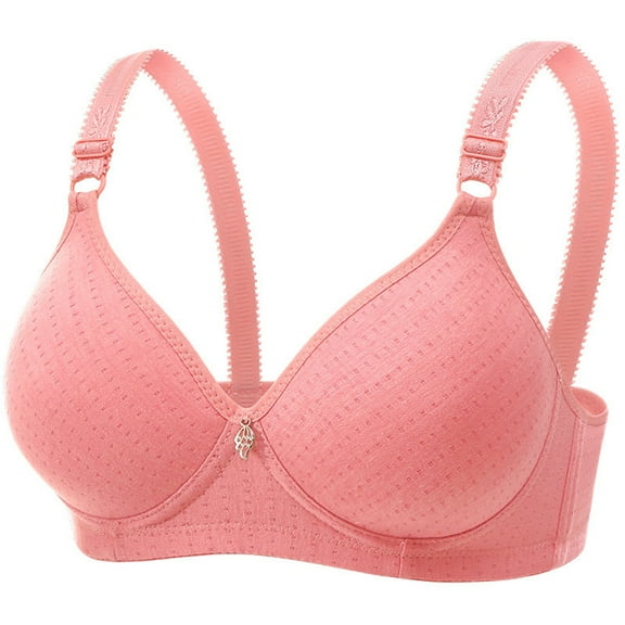 Riecok Everyday Bras for Women Full Coverage Wireless Bras Plus Size Push Up Bras Breathable Comfortable Bras
