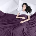 thumbnail image 3 of Sábana plana Utopia Bedding, doble, color morado, suave microfibra cepillada, 3 of 7