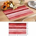 thumbnail image 6 of Red Ombre Placemats Set of 4 Modern Abstract Art Farmhouse Place Mats Indoor Wipeable Table Mats Washable Cloth Dining Table Placemats for Kitchen Holiday Party Home Decor 13x19 Inch, 6 of 9