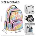 thumbnail image 5 of Chririnla Corgi Cherry Blossom Leopard Casual School Backpack with Lightweight Padded School Bookbag, Durable 17 Inch School Bag for Back to School Middle School, 5 of 9