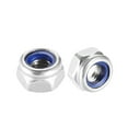 thumbnail image 5 of M5 x 0.8mm Nylon Insert Hex Lock Nuts, 201 Stainless Steel, 50 Pcs, 5 of 5